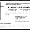 Kieltsch Ernst 1908-1994 Todesanzeige